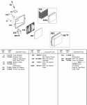 Air Cleaner Diagram and Parts List for 138432-0188-B1  Briggs and Stratton Engine